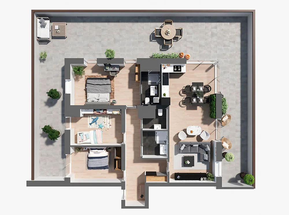 Render real de industria 10