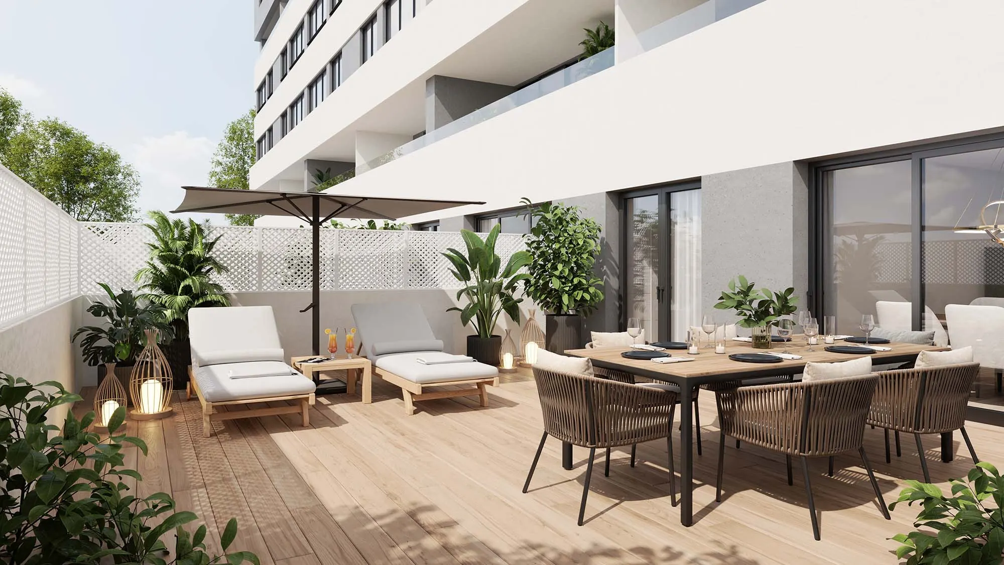Render 3D de promotoras realizado por Grup3D